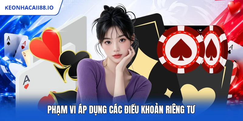 Phạm vi áp dụng các điều khoản riêng tư